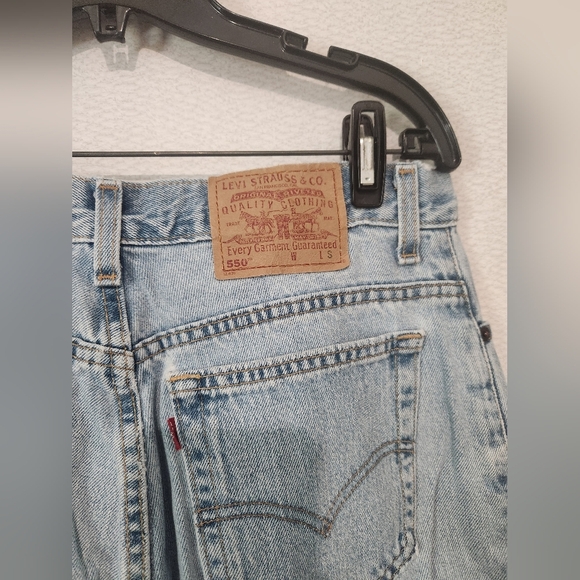 Levi's 550 Vintage Slim Fit Tapered Leg Mom Jeans High Rise Size 14 Miss - Picture 8 of 11